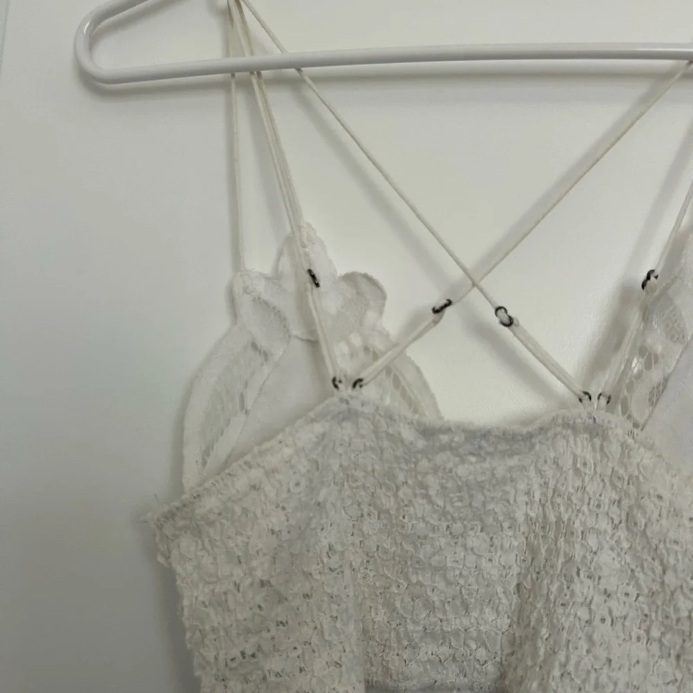 Free People One Adella White Lace Bralette Crop Top size s boho chic festival